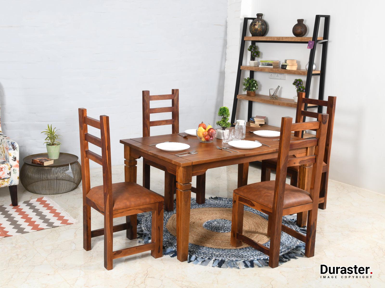Dudi Furniture Aristocrat Acacia 4 Seater dining table set