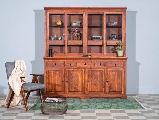 Dudi Furniture Aristocrat Colonial Acacia Wood Cabinet