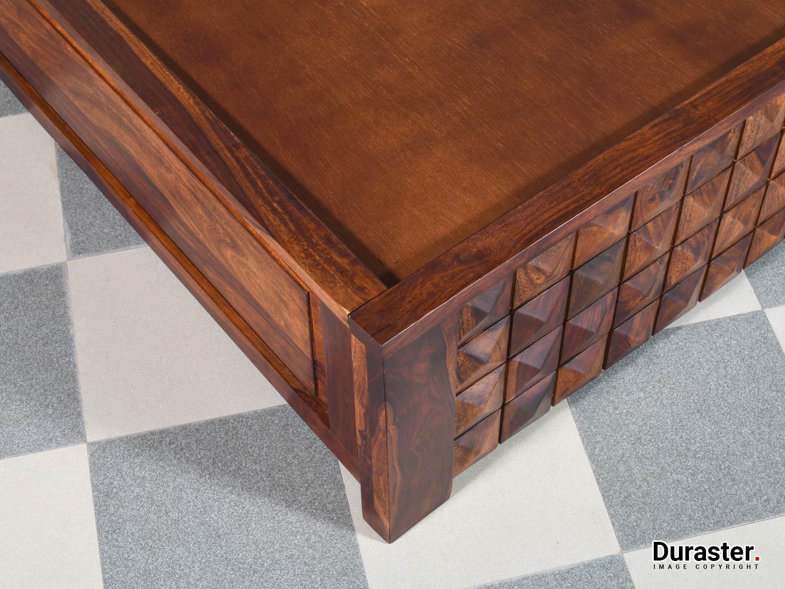 Dudi Furniture Aristocrat Solid Sheesham Wood Storage Bed