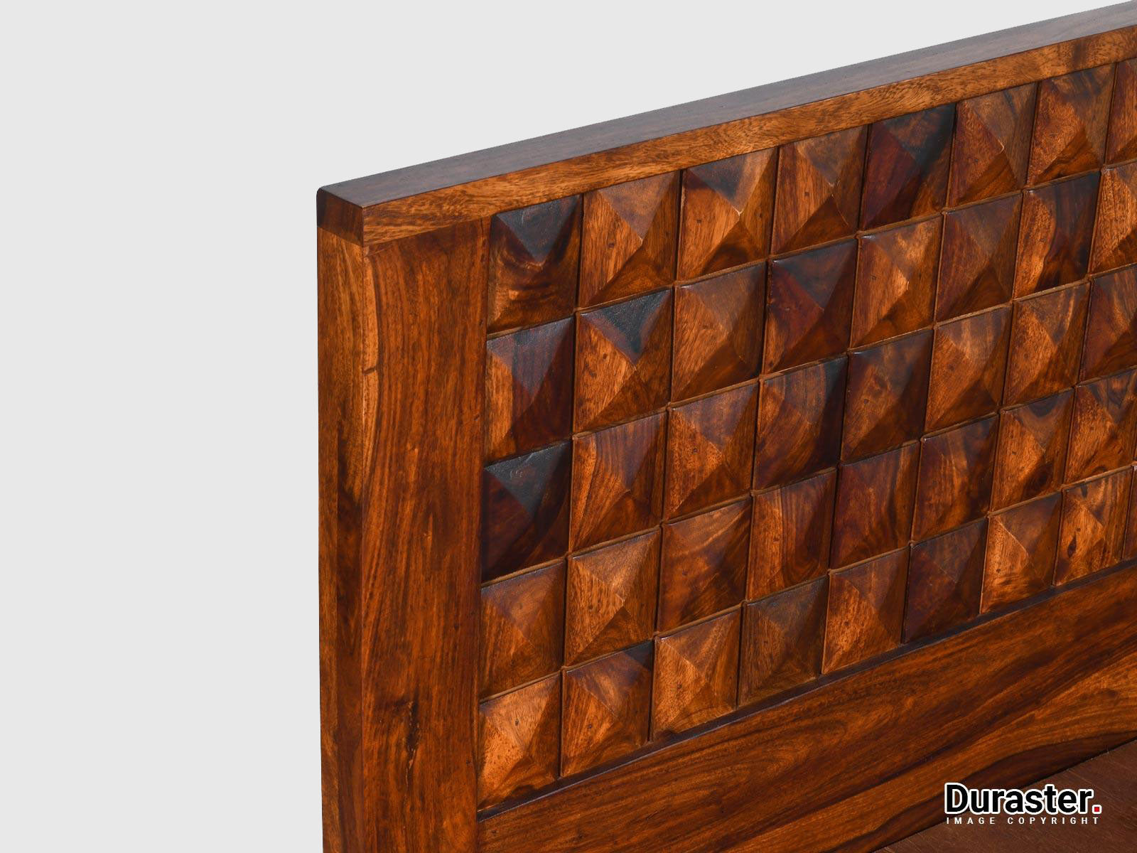 Dudi Furniture Aristocrat Solid Sheesham Wood Storage King Size Bed