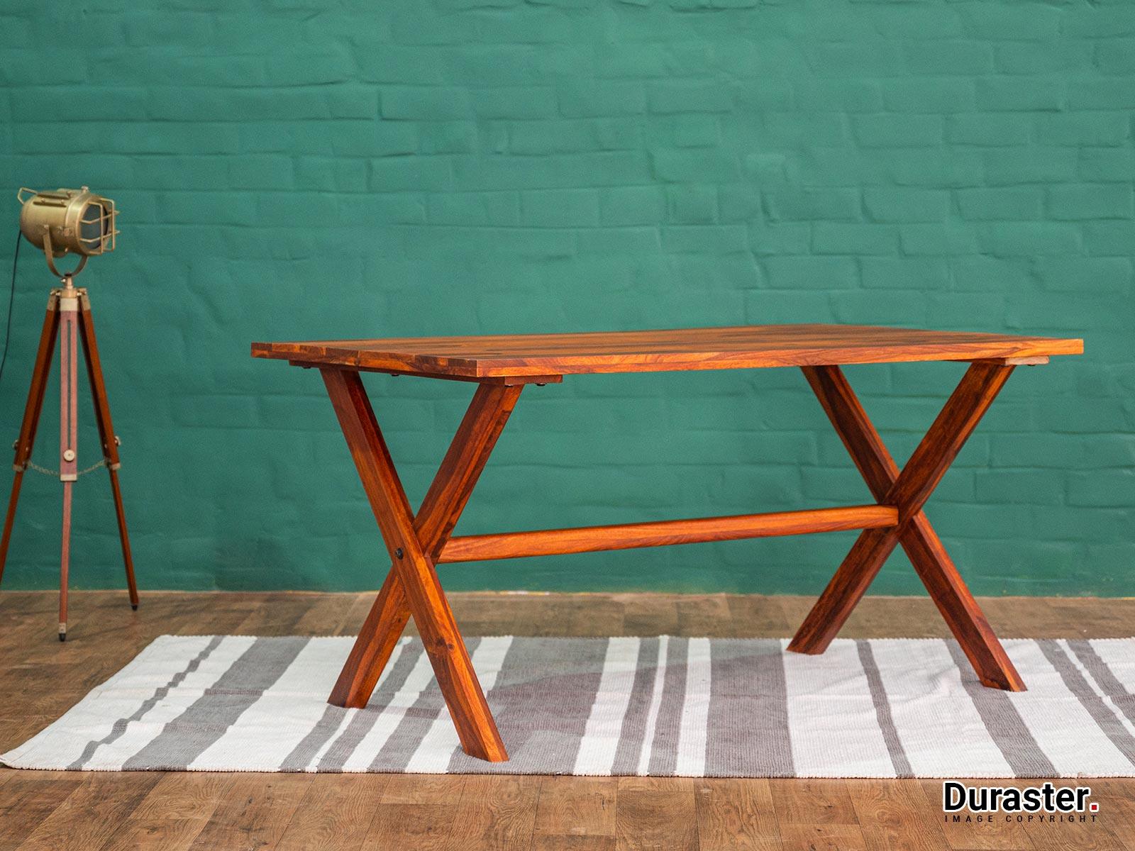 Dudi Furniture Aristocrat Solid Wood Dining Table Set 6 Seater