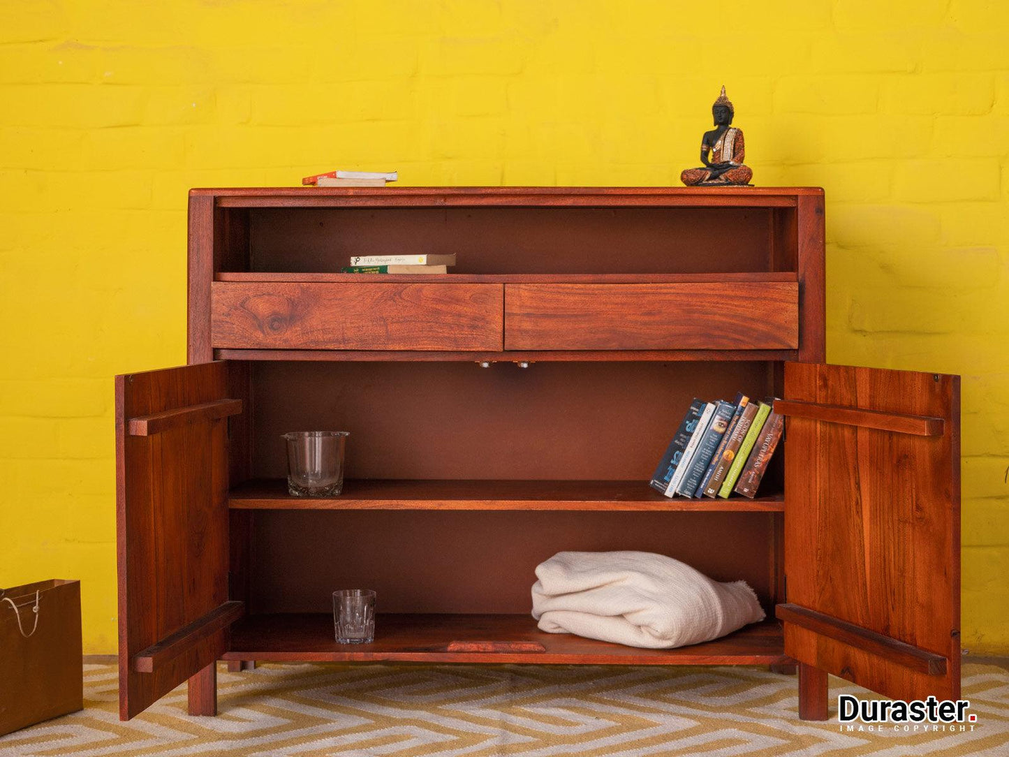Dudi Furniture Aristocrat Solid Wood Sideboard with Drawers