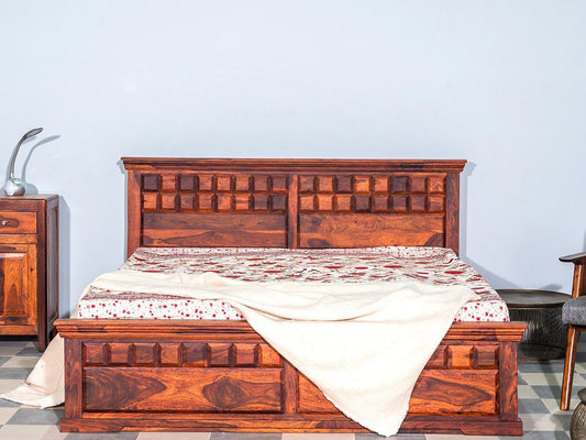 Dudi Furniture Aristocrat Solid Wood Storage Bed