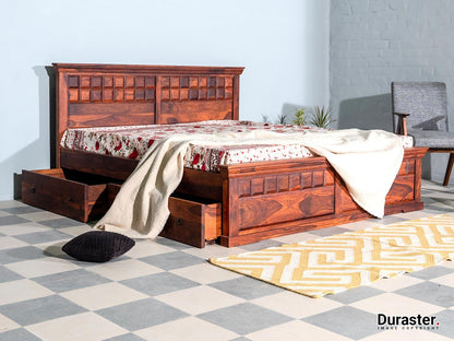 Dudi Furniture Aristocrat Solid Wood Storage Bed