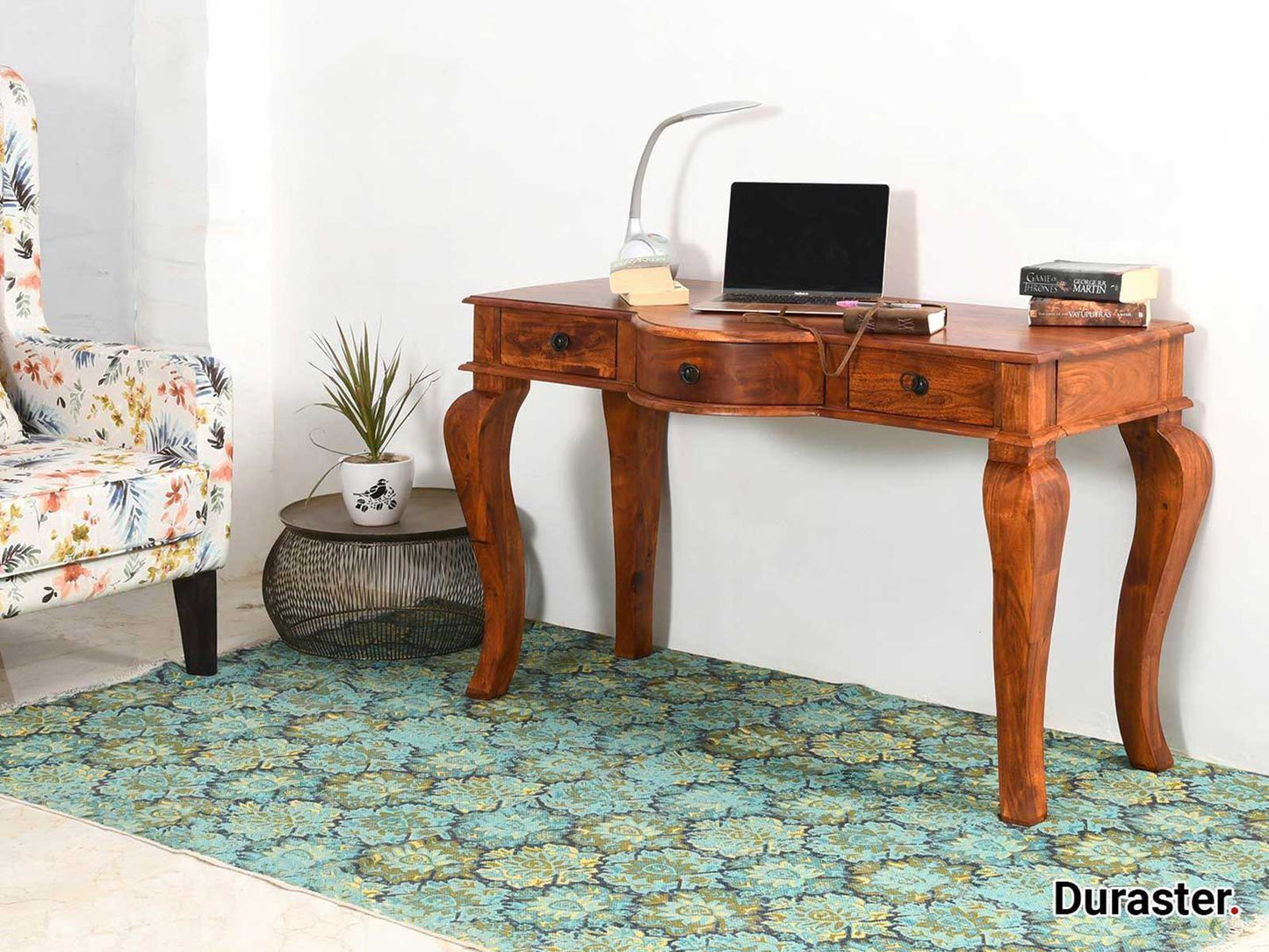 Dudi Furniture Aristocrat Solid Wood Study Table with Drawers