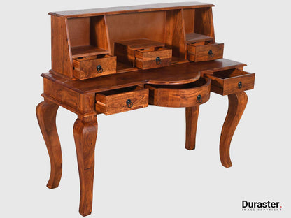 Dudi Furniture Aristocrat Solid Wood Study Table with Storage