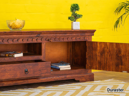 Dudi Furniture Aristocrat Solid Wood TV Unit with Storage