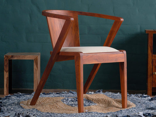 Dudi Furniture Aristocrat Solid Acacia Wood Arm Chair