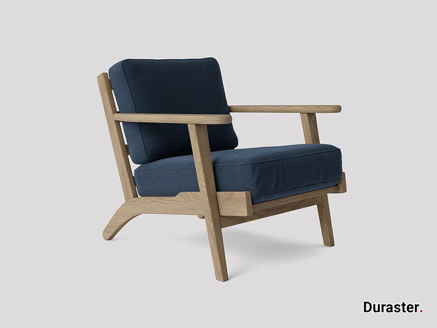 Dudi Furniture Elemantary Solid Wood Fabric Upholstered Chair
