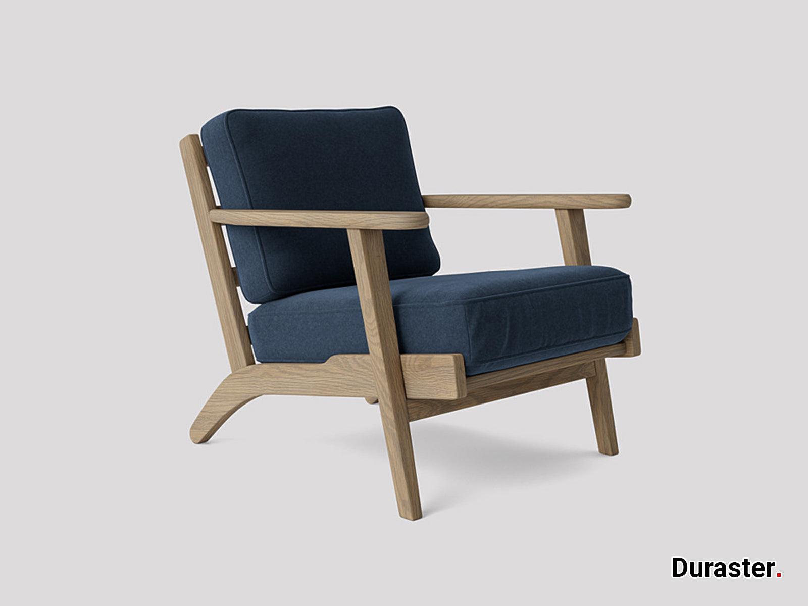 Dudi Furniture Elemantary Solid Wood Fabric Upholstered Chair
