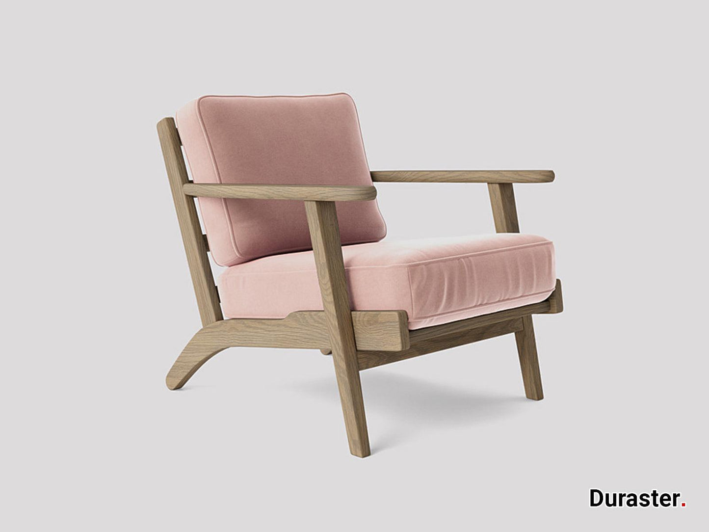 Dudi Furniture Elemantary Solid Wood Fabric Upholstered Chair
