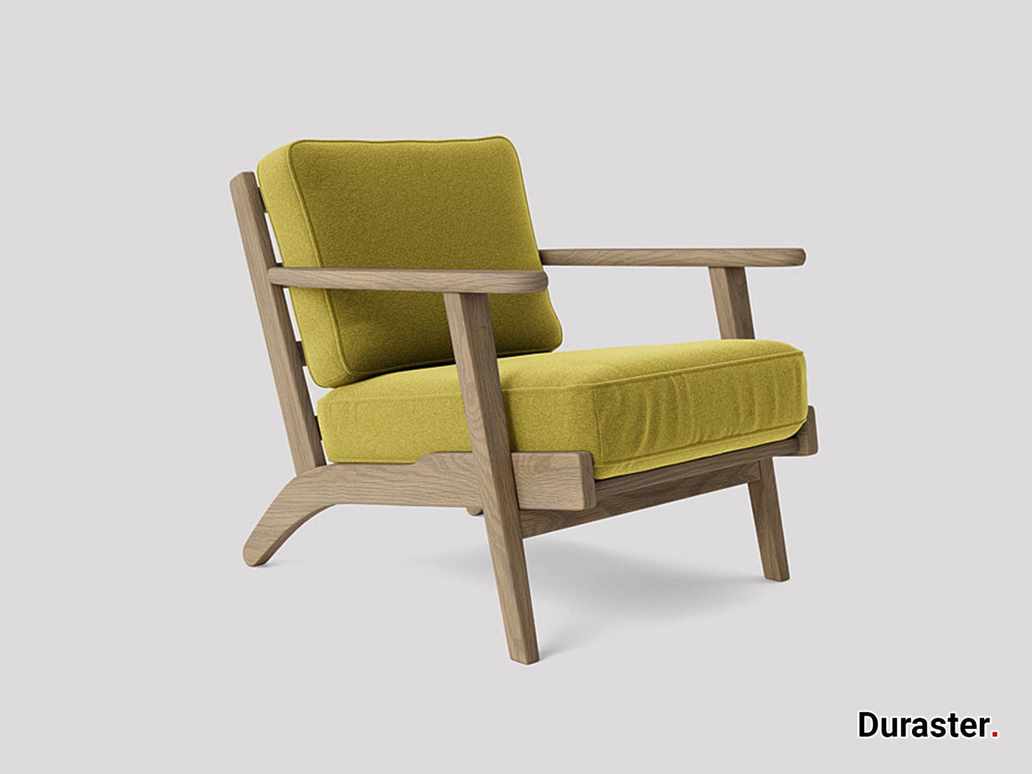Dudi Furniture Elemantary Solid Wood Fabric Upholstered Chair