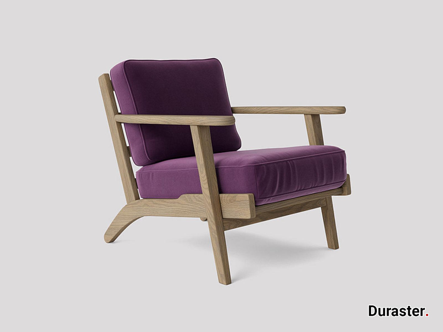 Dudi Furniture Elemantary Solid Wood Fabric Upholstered Chair
