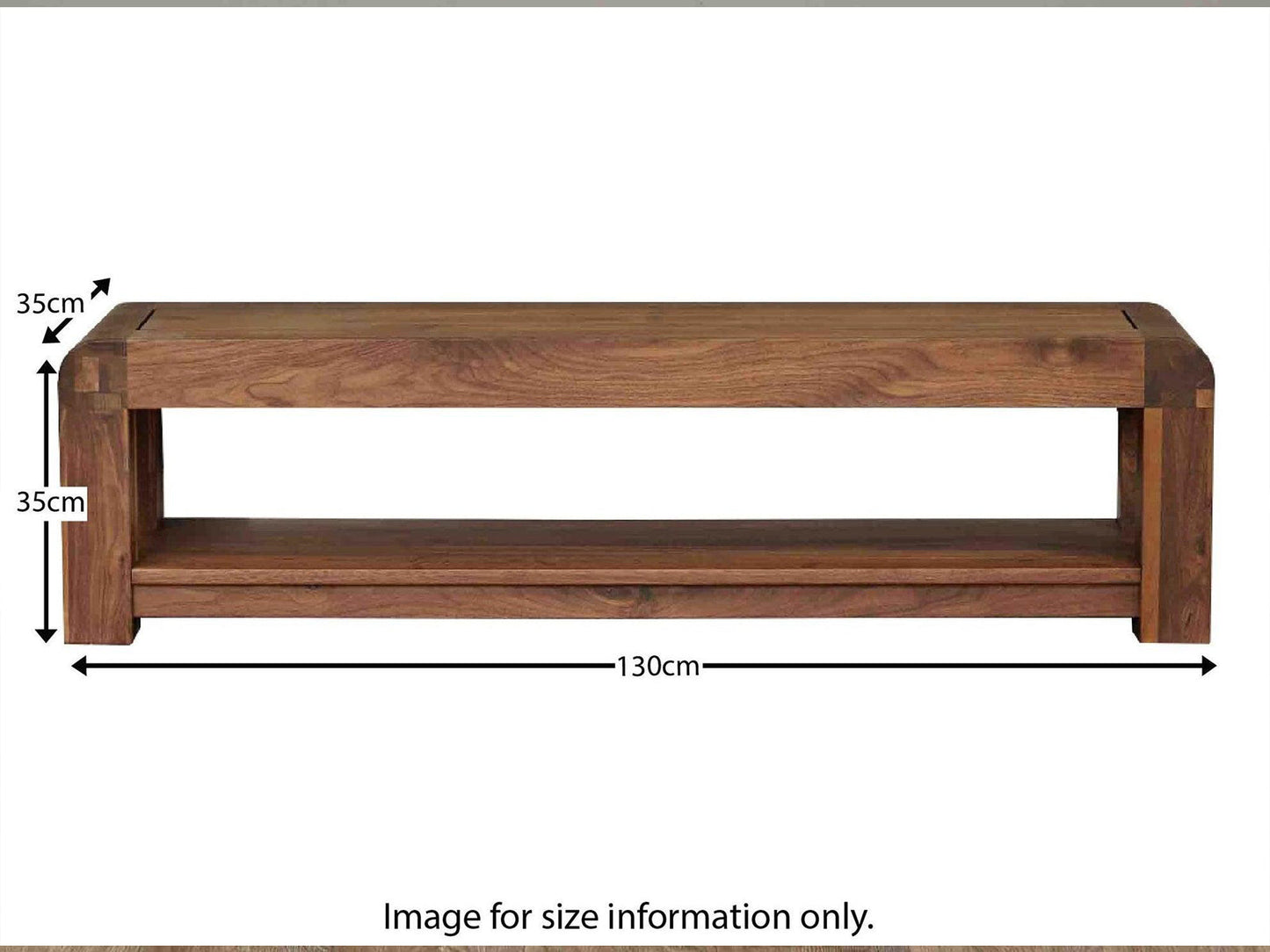 Dudi Furniture Arthur Acacia Wood TV Unit