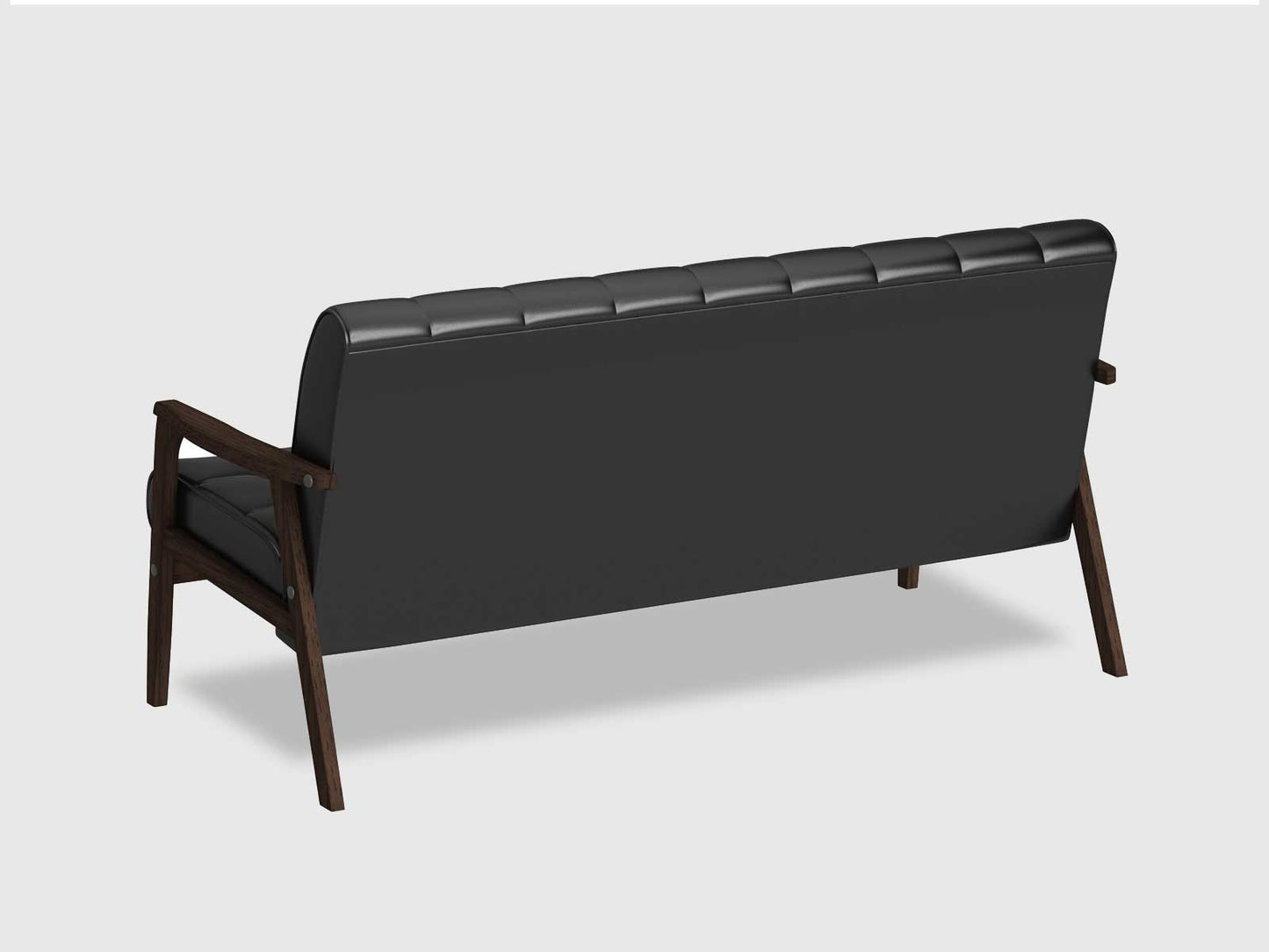 Dudi Furniture Chesterfield Two Seater Leather Sofa