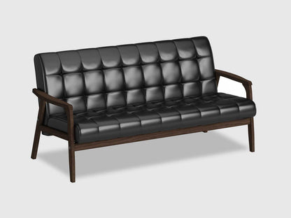 Dudi Furniture Chesterfield Two Seater Leather Sofa