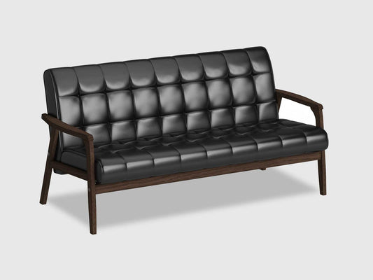 Dudi Furniture Chesterfield Two Seater Leather Sofa