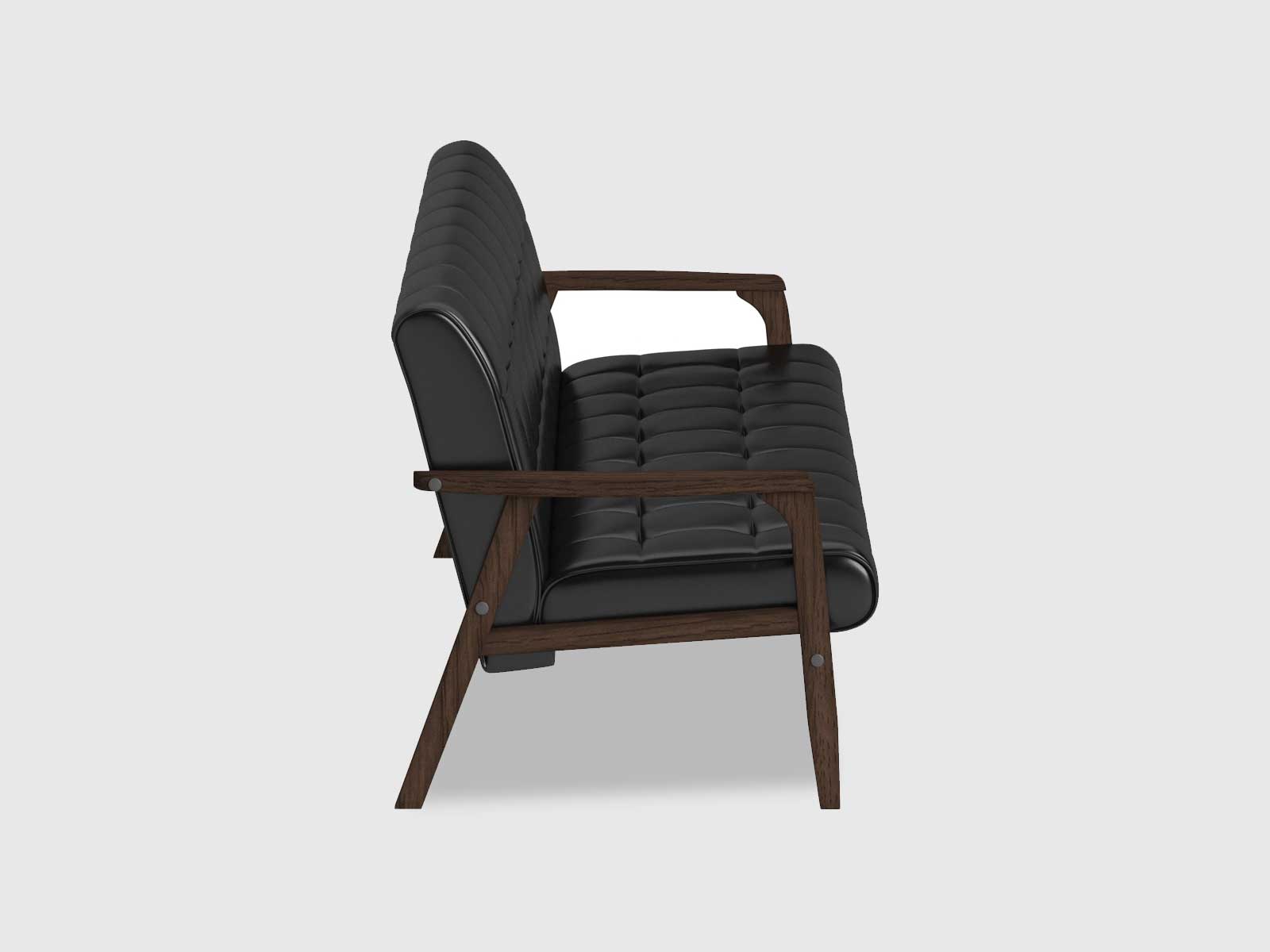 Dudi Furniture Chesterfield Two Seater Leather Sofa