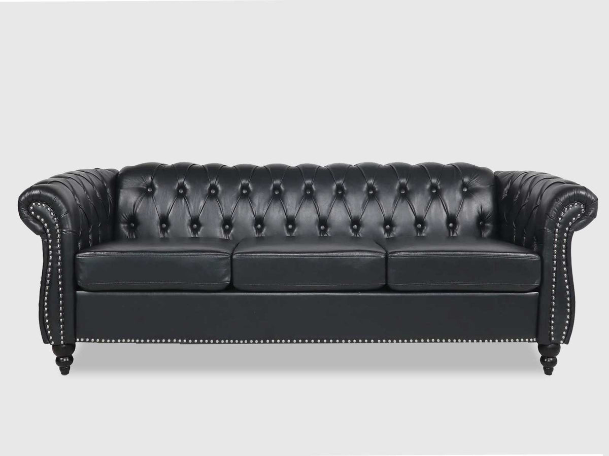 Dudi Furniture Chesterfield Traditional Three Seater Sofas
