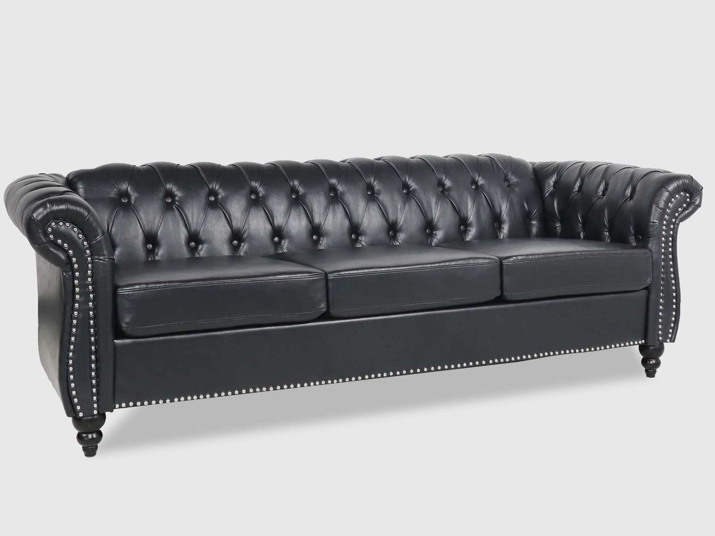 Dudi Furniture Chesterfield Traditional Three Seater Sofas