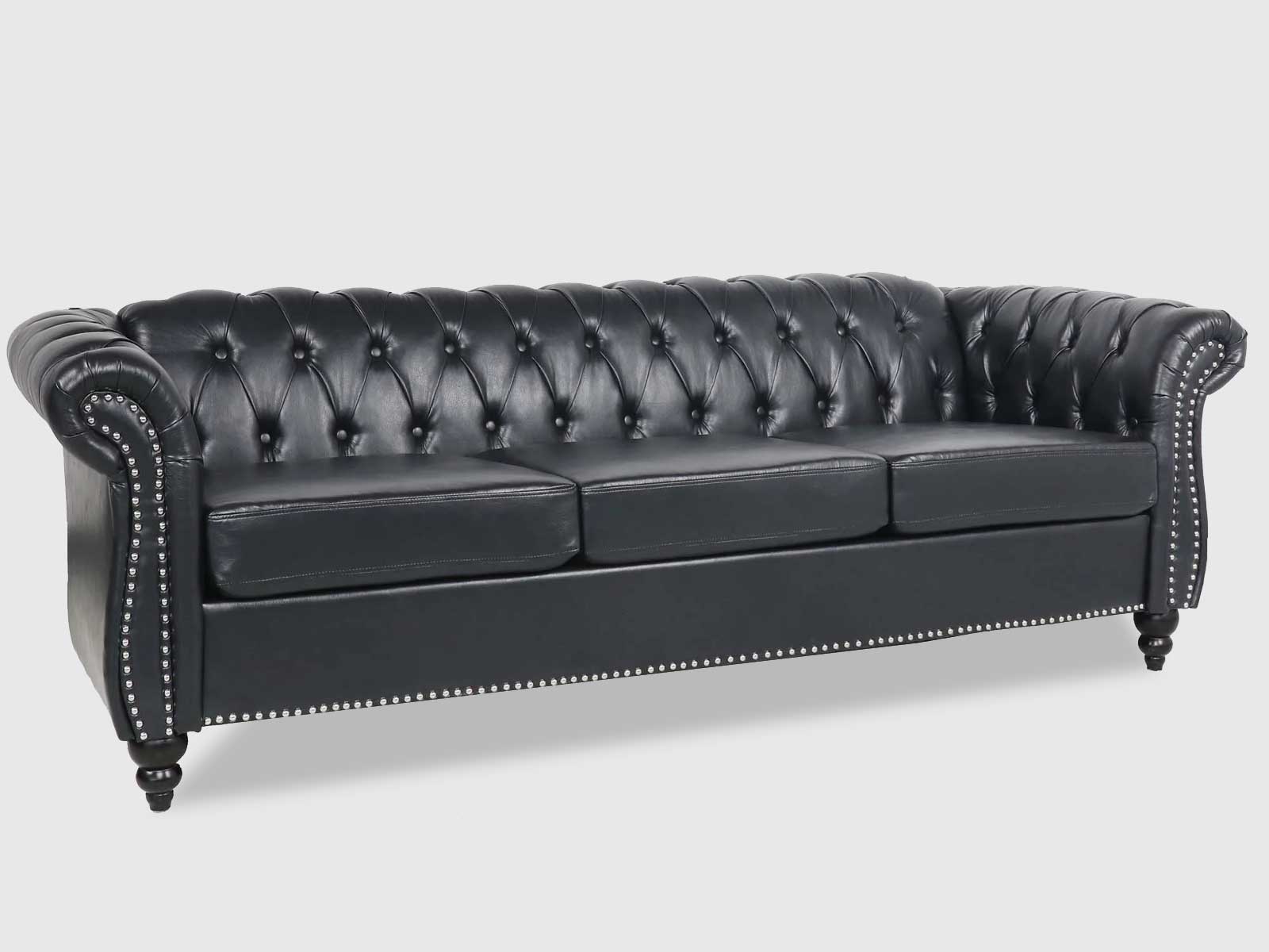 Dudi Furniture Chesterfield Traditional Three Seater Sofas