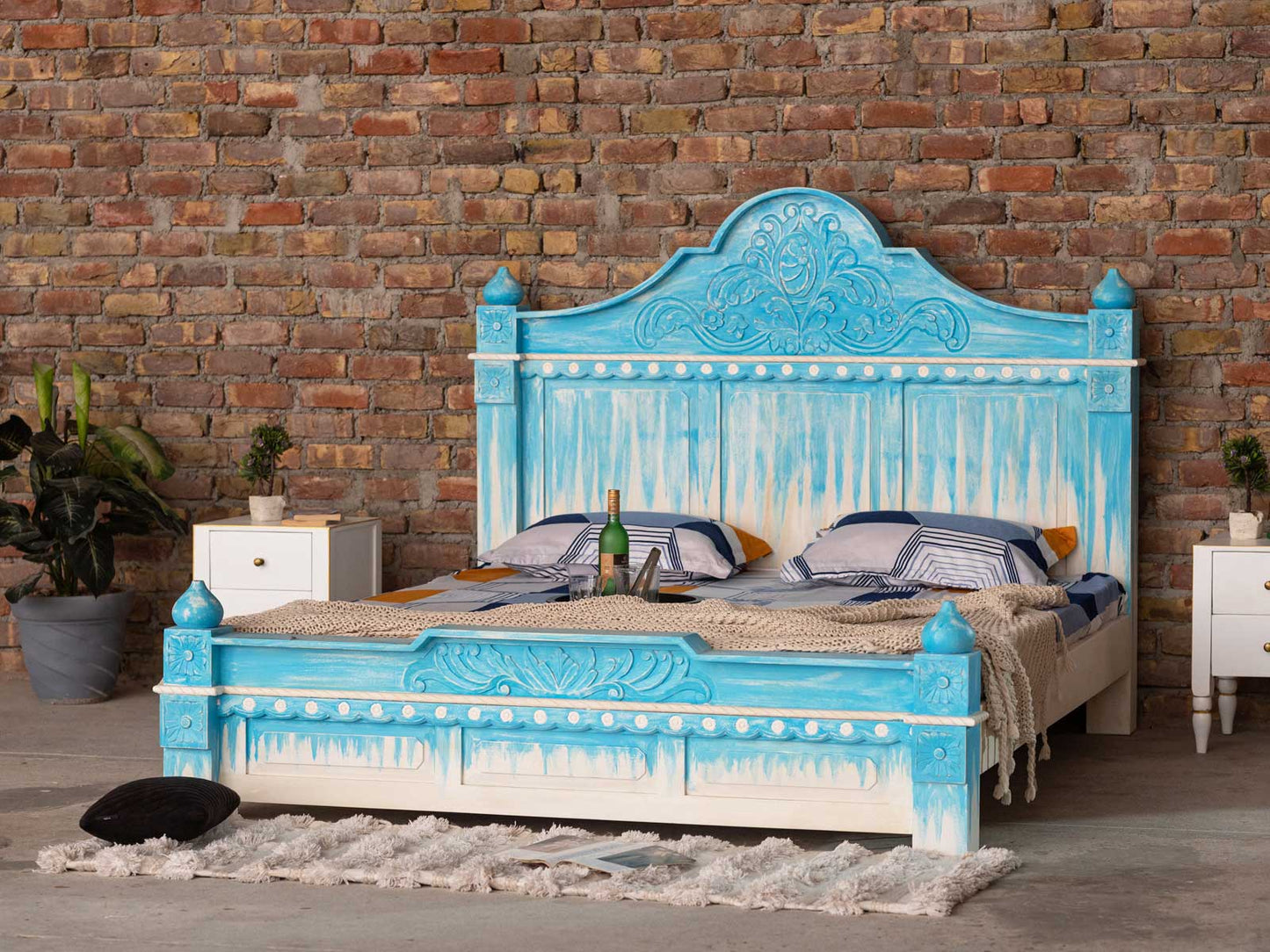 Dudi Furniture Florida Wooden King Size Bed