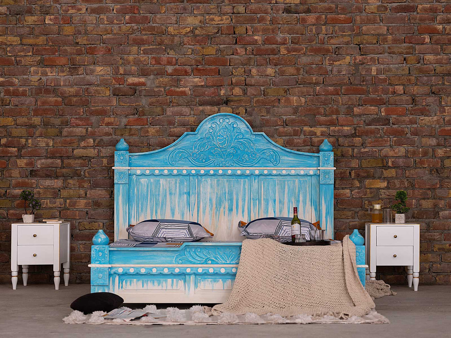 Dudi Furniture Florida Wooden King Size Bed