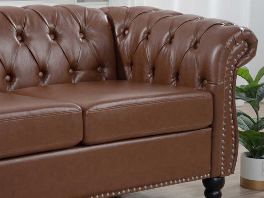 Dudi Furniture Chesterfield Traditional Three Seater Sofas