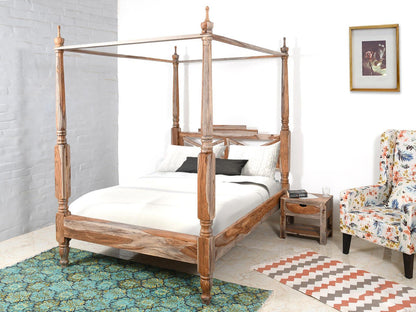 Dudi Furniture Alpaca Modern Canopy Four Poster Bed