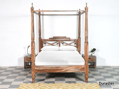 Dudi Furniture Alpaca Modern Canopy Four Poster Bed
