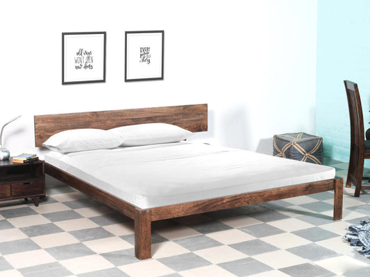 Dudi Furniture Gangaur Solid Wood Bed