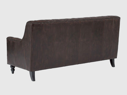 Dudi Furniture Chesterfield Colonial Brown Set of Three Sofas