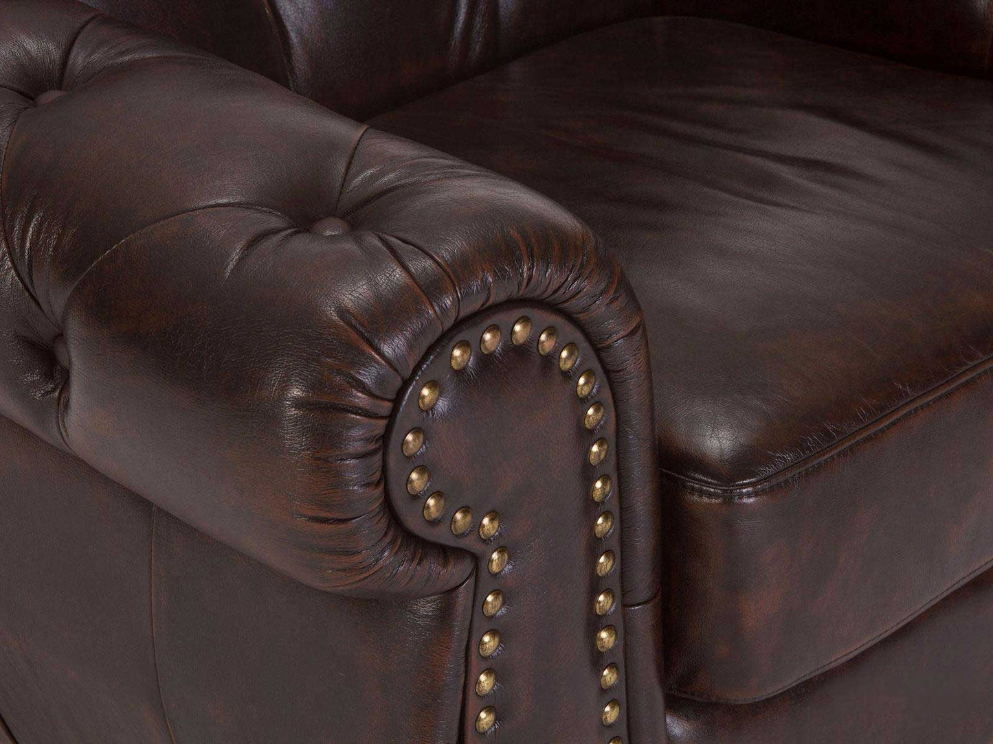 Dudi Furniture Chesterfield One Seater Colonial Sofa