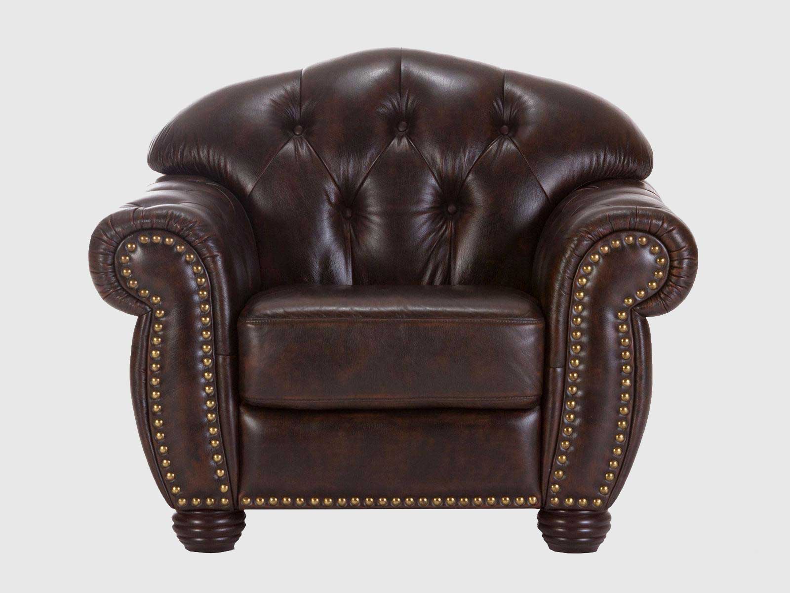 Dudi Furniture Chesterfield One Seater Colonial Sofa
