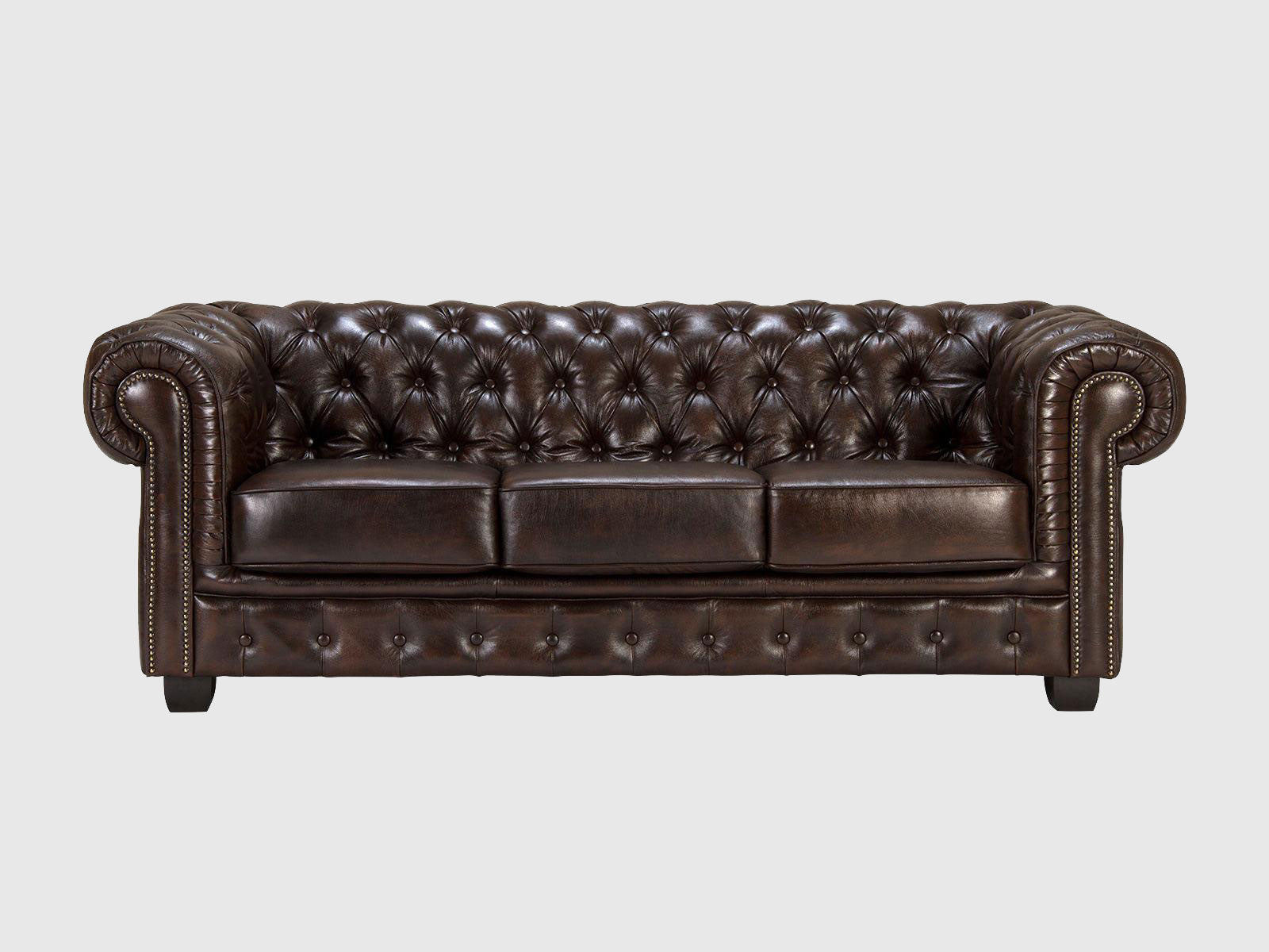 Dudi Furniture Chesterfield Traditional Set of 3 Sofas