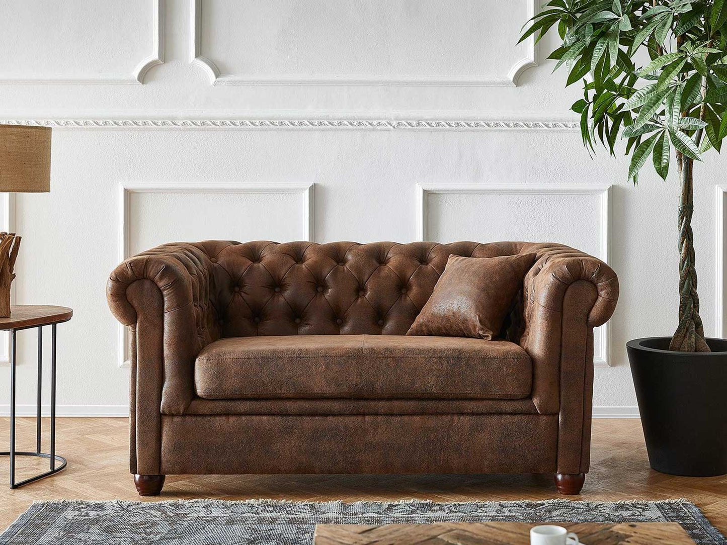 Dudi Furniture Chesterfield Vintage Two Seater Sofa