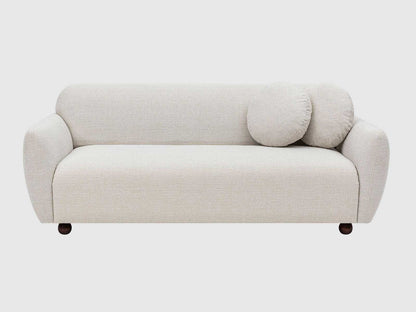 Dudi Furniture Daisy 3 Seater Fabric Sofa Pearl White