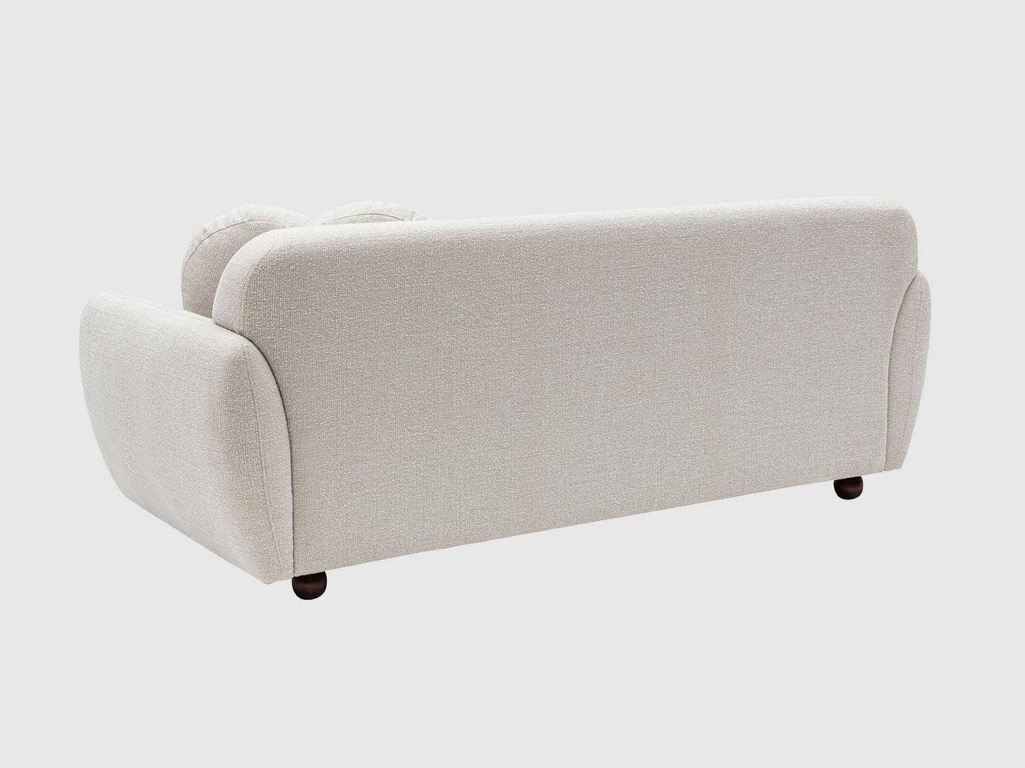 Dudi Furniture Daisy 3 Seater Fabric Sofa Pearl White
