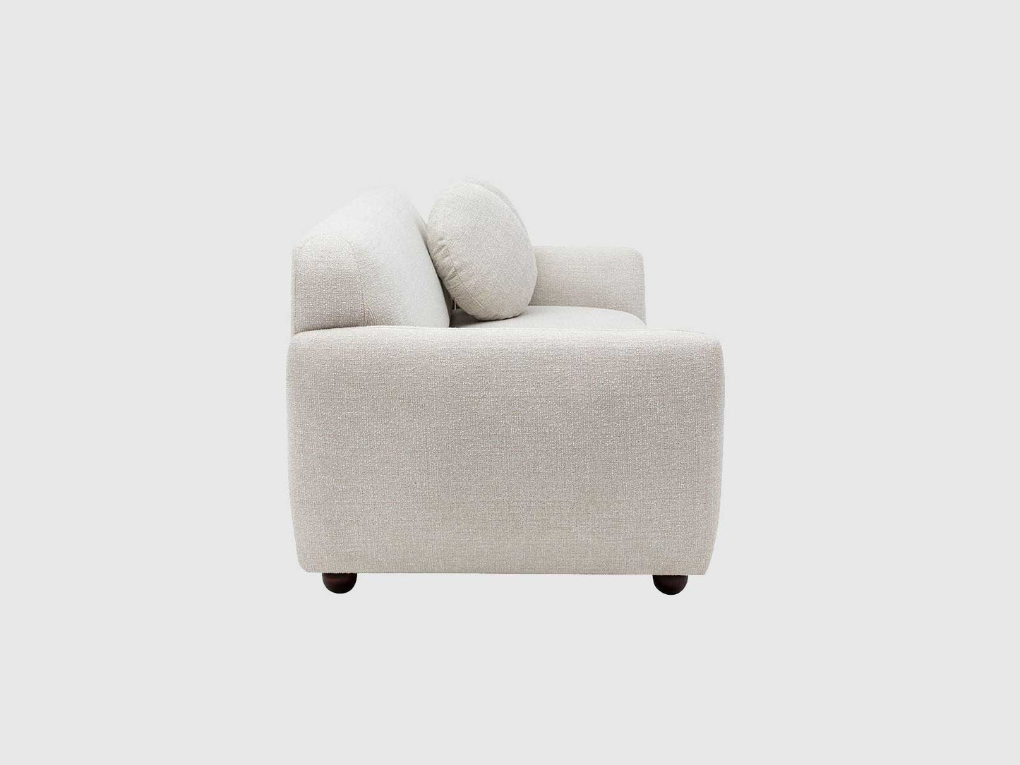 Dudi Furniture Daisy 3 Seater Fabric Sofa Pearl White