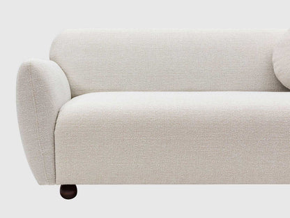 Dudi Furniture Daisy 3 Seater Fabric Sofa Pearl White