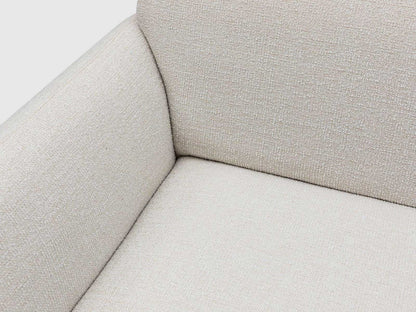 Dudi Furniture Daisy 3 Seater Fabric Sofa Pearl White