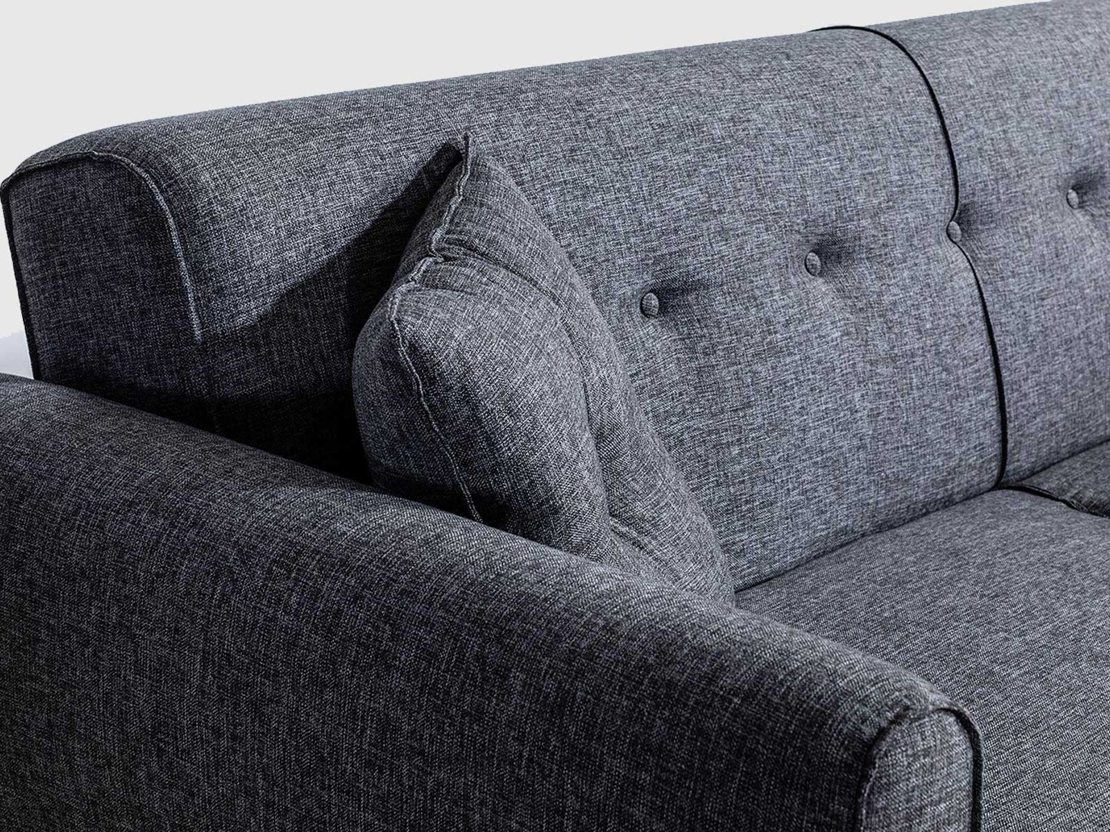 Dudi Furniture Daisy Three Seater Anthracite Grey