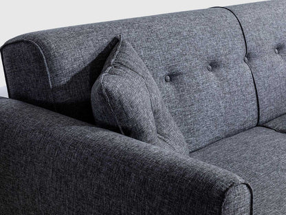 Dudi Furniture Daisy Three Seater Anthracite Grey