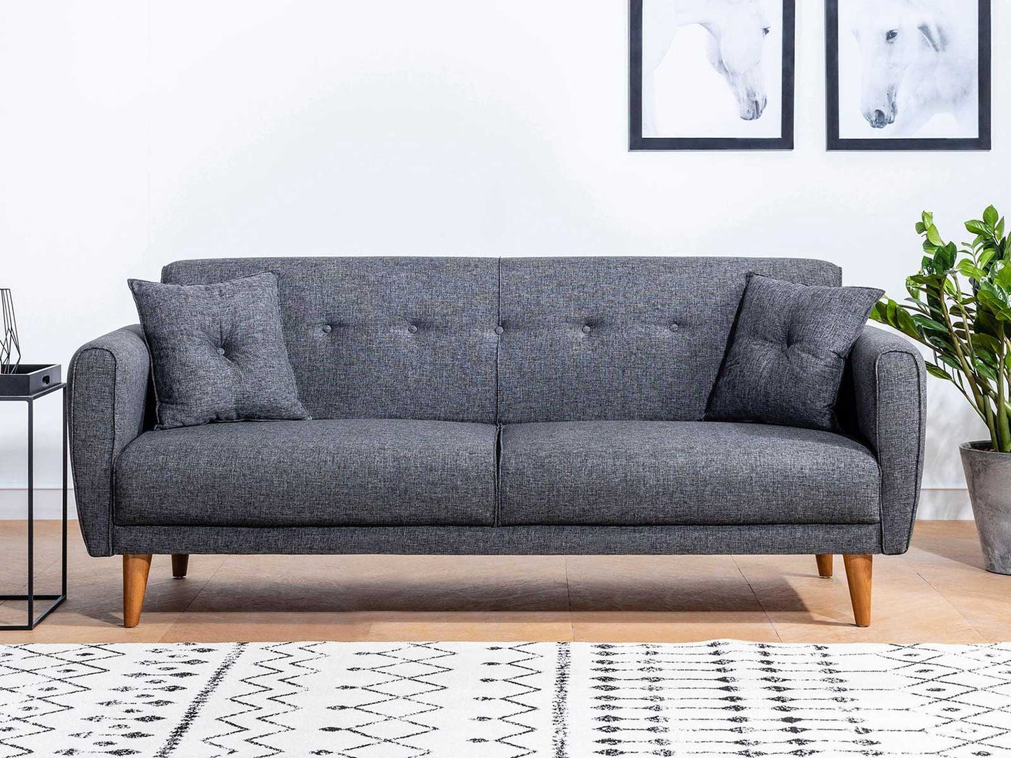 Dudi Furniture Daisy Three Seater Anthracite Grey