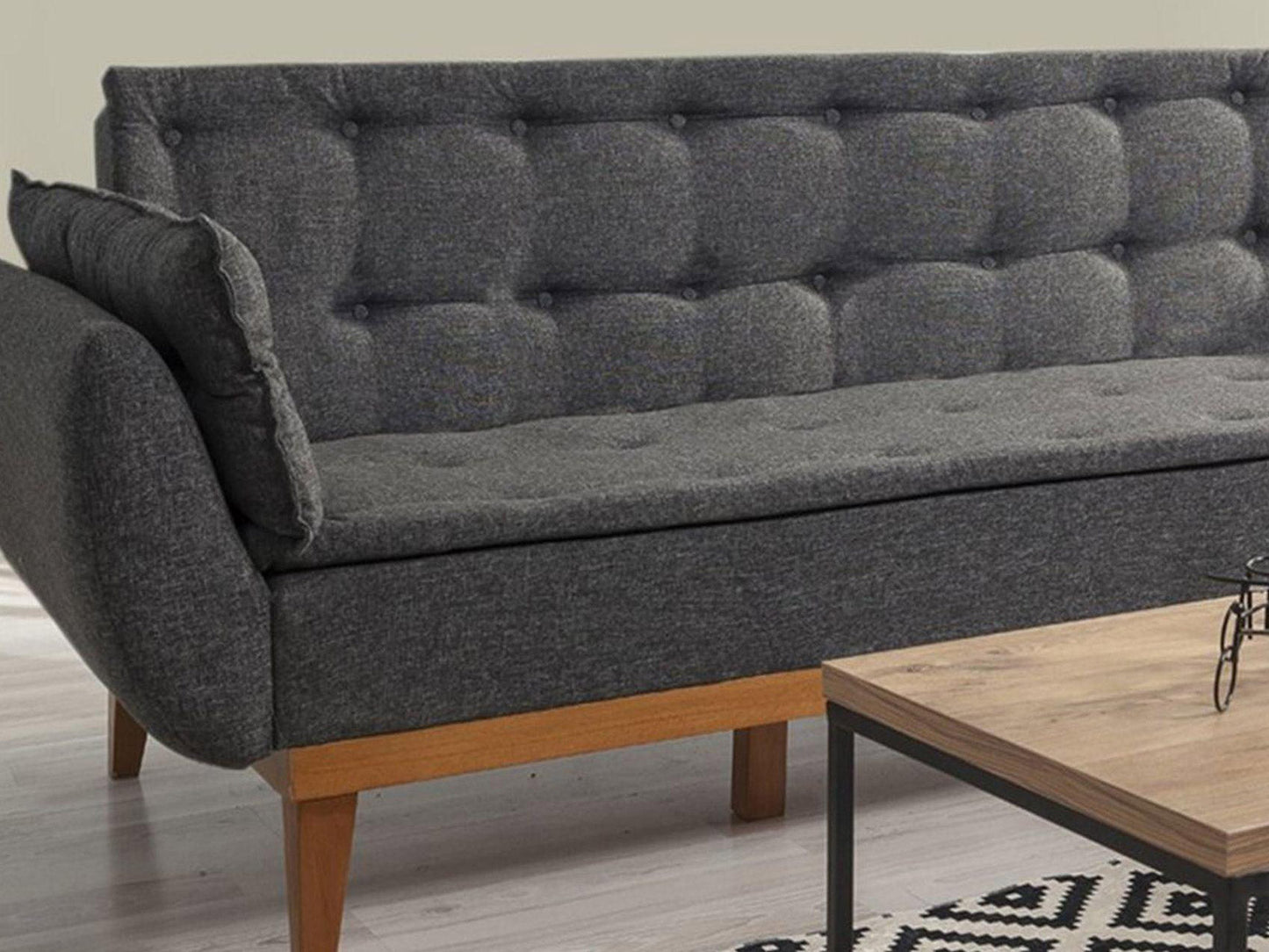 Dudi Furniture Daisy Three Seater Anthracite Grey