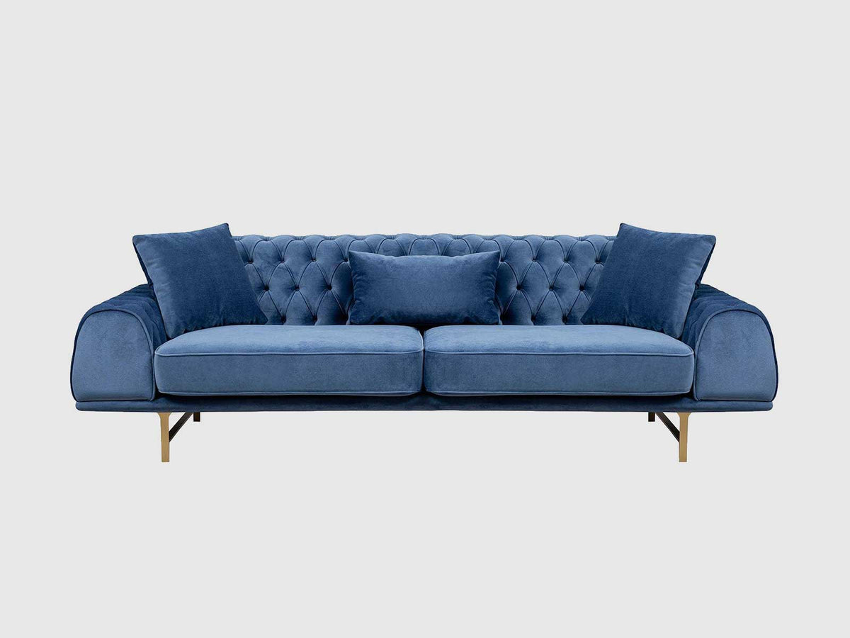 Dudi Furniture Daisy Three Seater Dark Blue