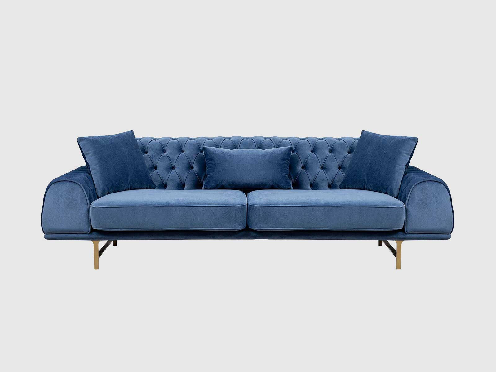 Dudi Furniture Daisy Three Seater Dark Blue