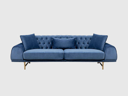 Dudi Furniture Daisy Three Seater Dark Blue