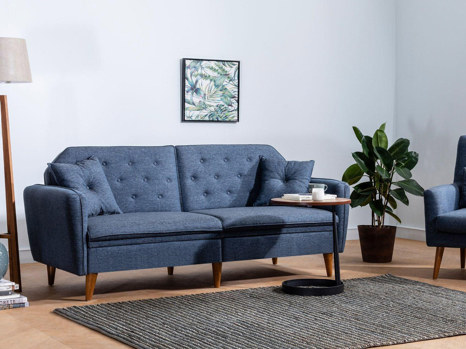 Dudi Furniture Daisy Three Seater Navy Blue