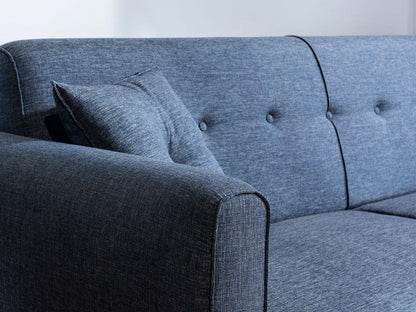 Dudi Furniture Daisy Three Seater Navy Blue